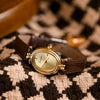 Retro Round Alloy Belt Women's Watch With Mineral Strengthened Mirror And Stainless Steel Clasp