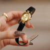 Retro Round Alloy Belt Women's Watch With Mineral Strengthened Mirror And Stainless Steel Clasp