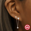 Retro S925 Sterling Silver Star Moon Tassel Chain Earrings For Women With Geometric Styling