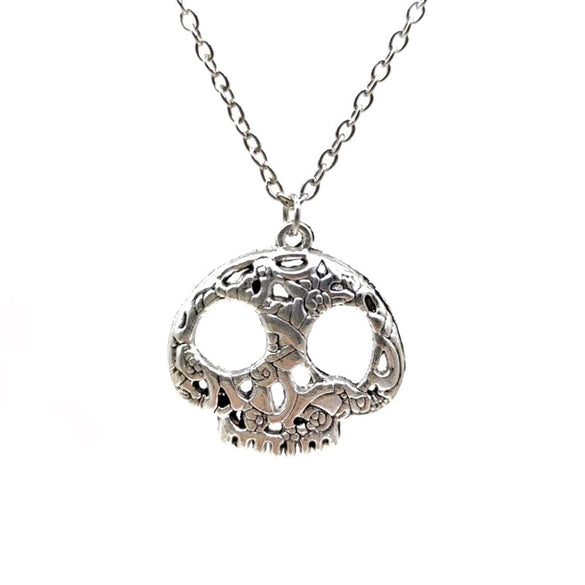 Retro Short Skull Palm Clavicle Chain Moon Evil Force Pentagram Pendant Necklace