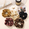 Retro Silk Satin Large Solid Color Hair Scrunchies Wholesale Gooddiy