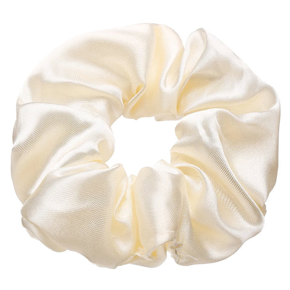 Retro Silk Satin Large Solid Color Hair Scrunchies Wholesale Gooddiy