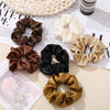 Retro Silk Satin Large Solid Color Hair Scrunchies Wholesale Gooddiy