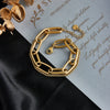 Retro Simple Double Layer Stacked Chain Stainless Steel Jewelry Bracelet For Women With Electroplating Treatment