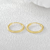 Retro Simple Fashion Geometric Metal Earrings For Women Copper Plated With 18K Gold Electroplated
