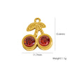 Retro Simple Jewelry Accessories Drop Oilinlaid White Shellfish Natural Stone Zircon Stainless Steel Pendant With Electroplating Process