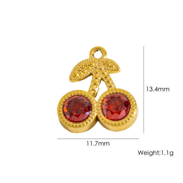 Retro Simple Jewelry Accessories Drop Oilinlaid White Shellfish Natural Stone Zircon Stainless Steel Pendant With Electroplating Process