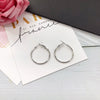 Retro Simple Large Hoop Earrings For Women Alloy Gold Silver Tone Elegant Trendy Statement Ear Jewelry