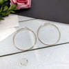 Retro Simple Large Hoop Earrings For Women Alloy Gold Silver Tone Elegant Trendy Statement Ear Jewelry