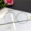 Retro Simple Large Hoop Earrings For Women Alloy Gold Silver Tone Elegant Trendy Statement Ear Jewelry