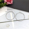 Retro Simple Large Hoop Earrings For Women Alloy Gold Silver Tone Elegant Trendy Statement Ear Jewelry