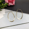 Retro Simple Large Hoop Earrings For Women Alloy Gold Silver Tone Elegant Trendy Statement Ear Jewelry