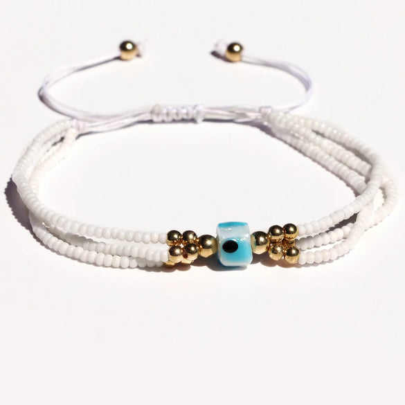 Retro Simple Style Geometric Glass Glass Wholesale Bracelets