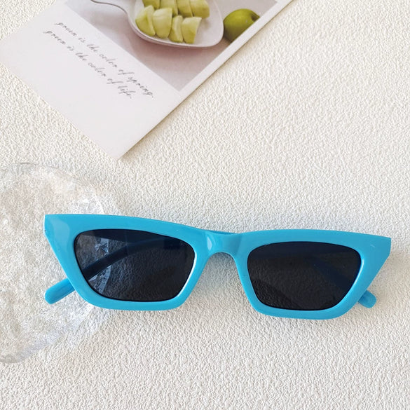 Retro Small Frame Cat's Eye Sunglasses With Pc Frame And Resin Lens