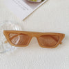 Retro Small Frame Cat's Eye Sunglasses With Pc Frame And Resin Lens