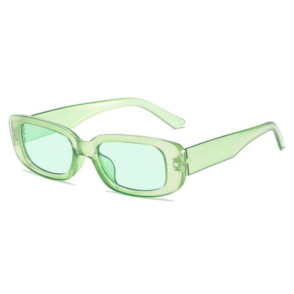 Retro Small Square Sunglasses For Men And Women Full Frame Resin Lens Plastic Frame Anti Uv