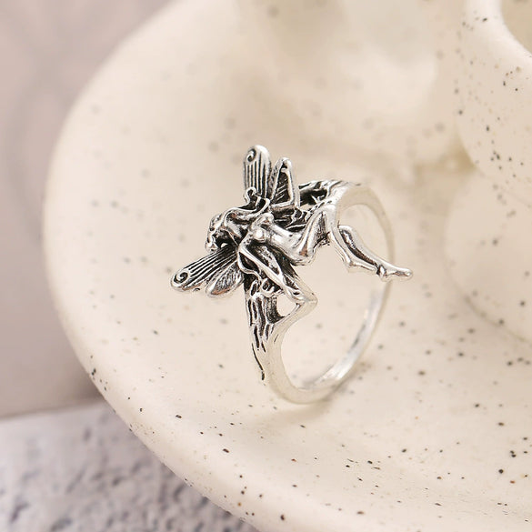 Retro Snake Animal Opening Ring Punk Unisex Alloy Jewelry With Electroplating