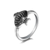 Retro Snake Animal Opening Ring Punk Unisex Alloy Jewelry With Electroplating