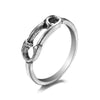 Retro Snake Animal Opening Ring Punk Unisex Alloy Jewelry With Electroplating