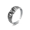 Retro Snake Animal Opening Ring Punk Unisex Alloy Jewelry With Electroplating