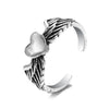 Retro Snake Animal Opening Ring Punk Unisex Alloy Jewelry With Electroplating