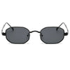 Retro Solid Color Ac Polygon Full Frame Glasses