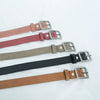 Retro Solid Color Casual Thin Belt For Women Imitation Leather Square Alloy Pin Buckle All Match Style
