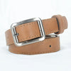 Retro Solid Color Casual Thin Belt For Women Imitation Leather Square Alloy Pin Buckle All Match Style