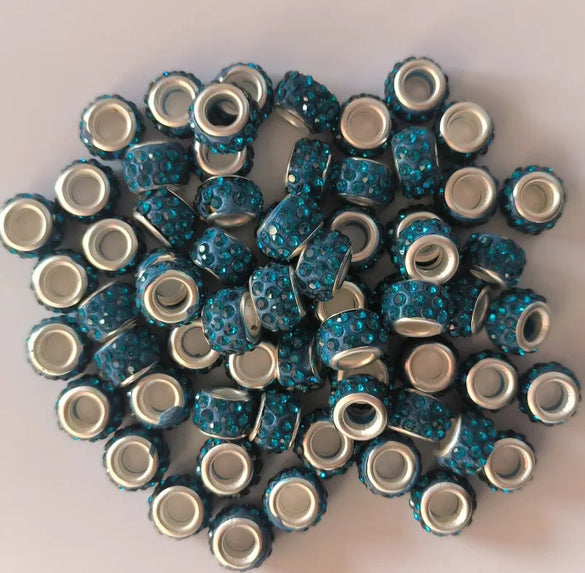 Retro Solid Color Soft Clay Inlay Rhinestones Jewelry Accessories