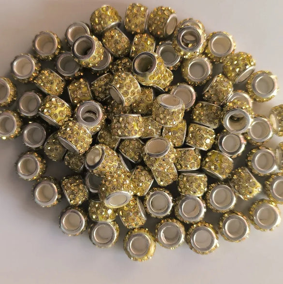 Retro Solid Color Soft Clay Inlay Rhinestones Jewelry Accessories