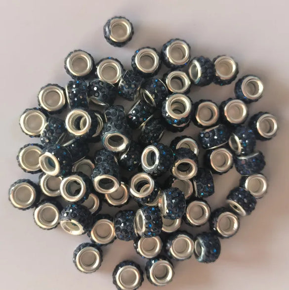 Retro Solid Color Soft Clay Inlay Rhinestones Jewelry Accessories