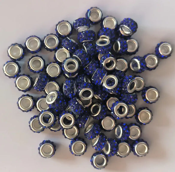 Retro Solid Color Soft Clay Inlay Rhinestones Jewelry Accessories