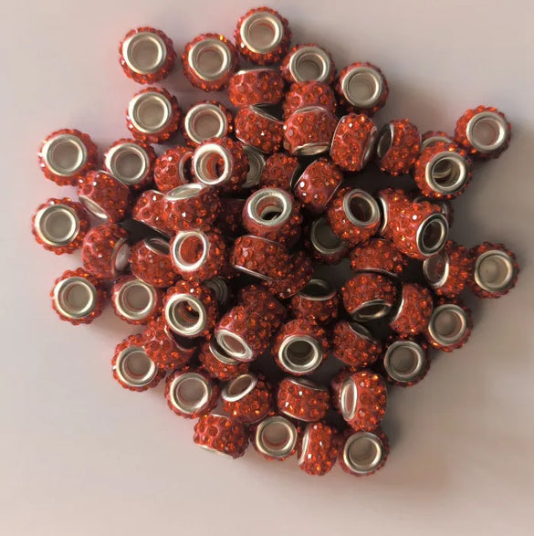 Retro Solid Color Soft Clay Inlay Rhinestones Jewelry Accessories