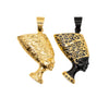 Retro Stainless Steel Gold Plated Pendant Necklace With Electroplated Finish For Women
