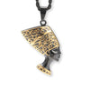 Retro Stainless Steel Gold Plated Pendant Necklace With Electroplated Finish For Women