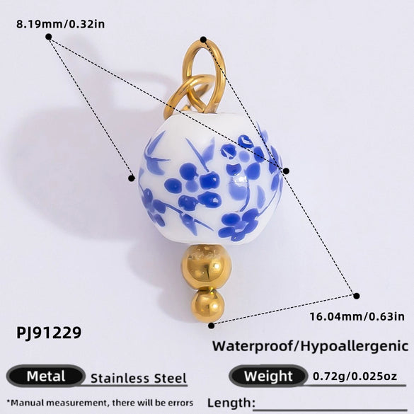 Retro Stainless Steel Handmade Jewelry Pendant With Electroplating