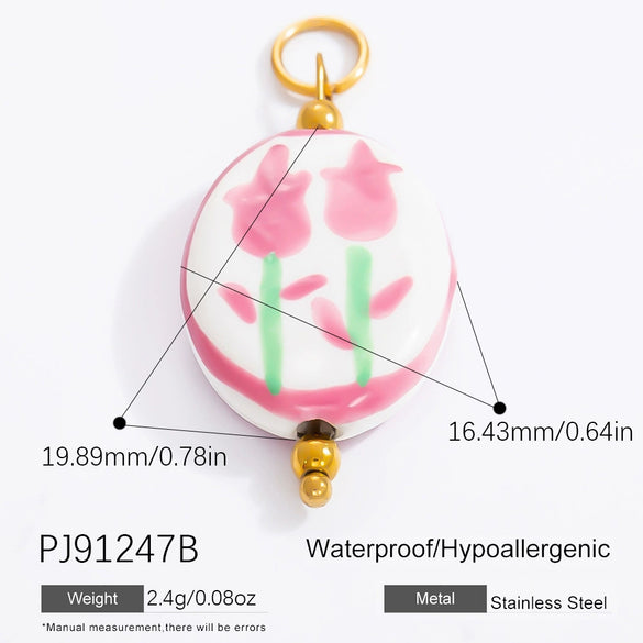 Retro Stainless Steel Handmade Jewelry Pendant With Electroplating