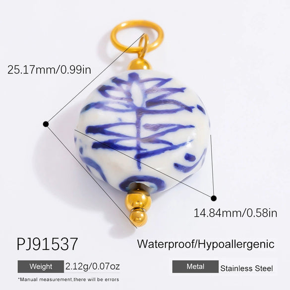 Retro Stainless Steel Handmade Jewelry Pendant With Electroplating