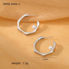 Retro Stainless Steel Heart Earrings With Electroplating Treatment