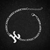 Retro Stainless Steel Letter Charm Bracelet For Women Electroplated Text Jewelry Wholesale