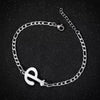 Retro Stainless Steel Letter Charm Bracelet For Women Electroplated Text Jewelry Wholesale