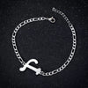 Retro Stainless Steel Letter Charm Bracelet For Women Electroplated Text Jewelry Wholesale