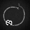Retro Stainless Steel Letter Charm Bracelet For Women Electroplated Text Jewelry Wholesale