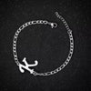 Retro Stainless Steel Letter Charm Bracelet For Women Electroplated Text Jewelry Wholesale