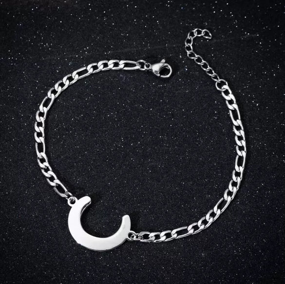 Retro Stainless Steel Letter Charm Bracelet For Women Electroplated Text Jewelry Wholesale