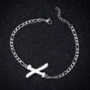 Retro Stainless Steel Letter Charm Bracelet For Women Electroplated Text Jewelry Wholesale