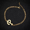 Retro Stainless Steel Letter Charm Bracelet For Women Electroplated Text Jewelry Wholesale