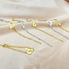 Retro Stainless Steel Letter Charm Bracelet For Women Electroplated Text Jewelry Wholesale