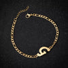 Retro Stainless Steel Letter Charm Bracelet For Women Electroplated Text Jewelry Wholesale