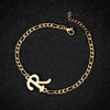 Retro Stainless Steel Letter Charm Bracelet For Women Electroplated Text Jewelry Wholesale